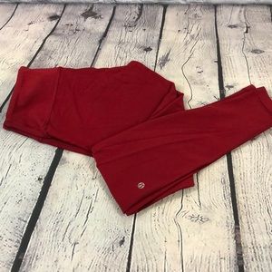 Reversible red LuLu Lemon leggings